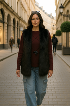 Chaleco de Peluche Suave | Chaleco Cálido para Mujer