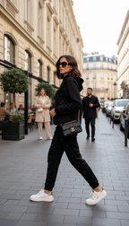 Set de pants con aplicación de brillos