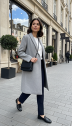 Abrigo Con Boton Forrado