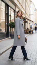 Abrigo Con Boton Forrado