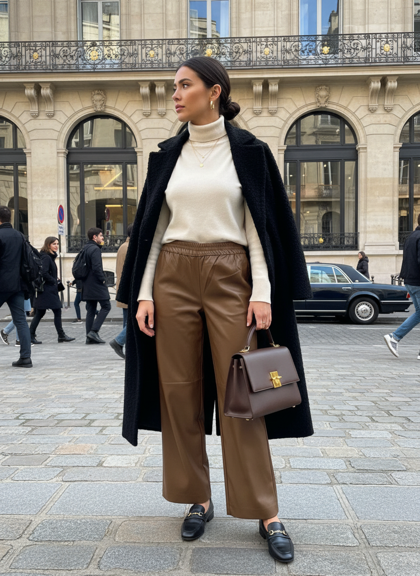 Pantalón Vinipiel Portofino | Pantalón Elegante de Vinipiel para Mujer