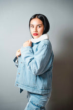 Chamarra de Mezclilla Aborregada | Chamarra de Denim con Forro Cálido