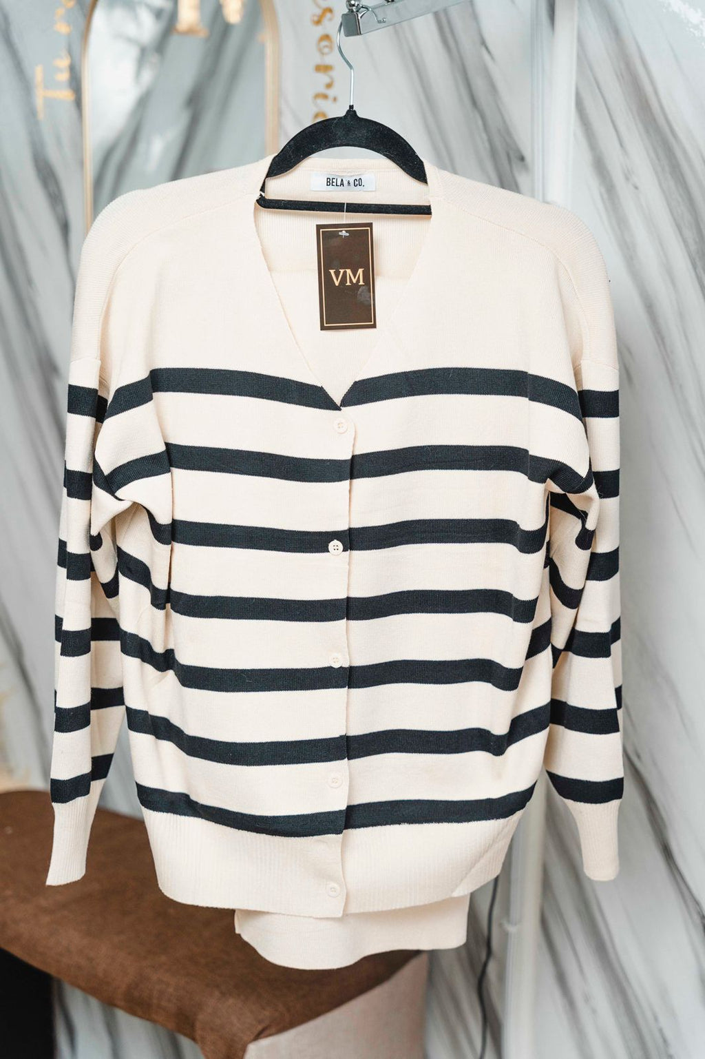 Set de Rayas de Punto | Conjunto Elegante y Cómodo para Mujer