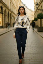 Sweater de oso rayas